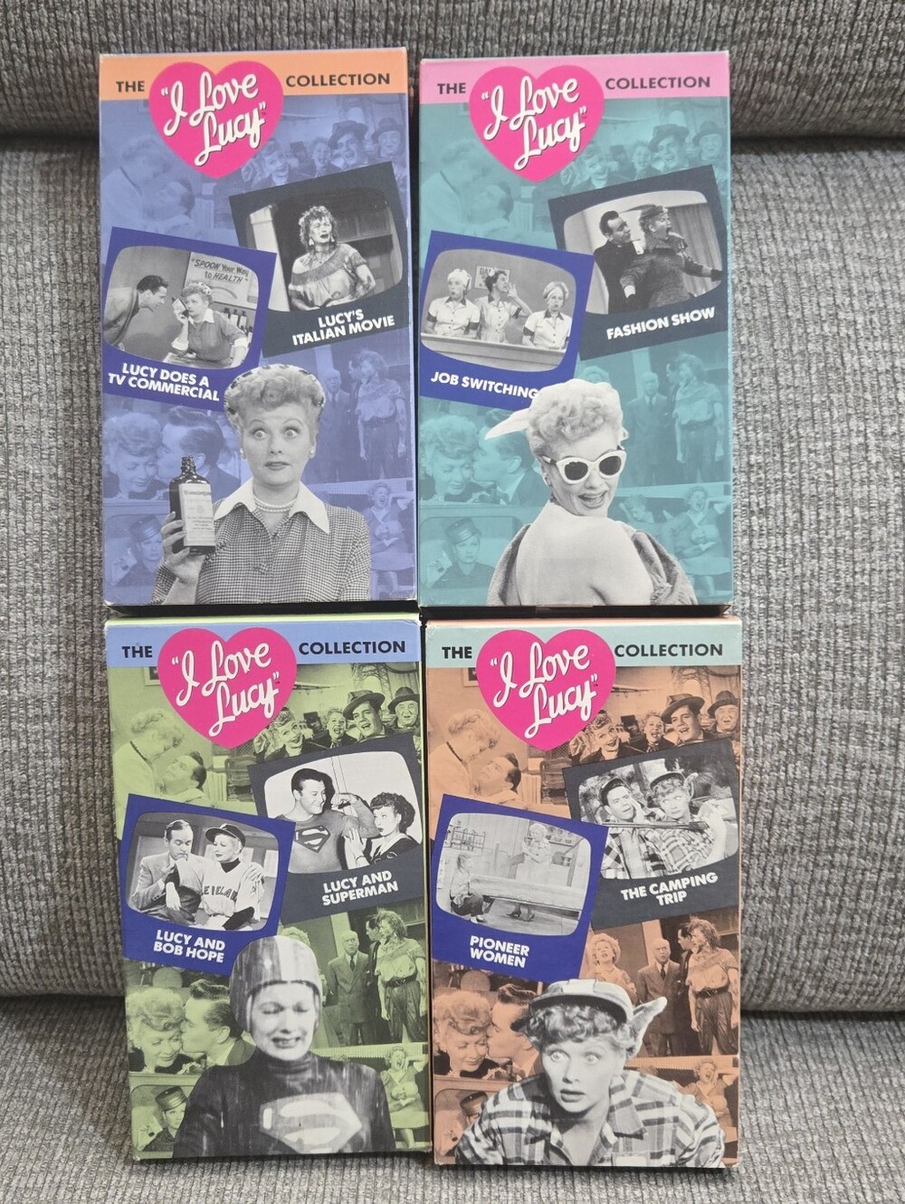 I Love Lucy VHS Volume 1, 2, 5, and 6 VHS Tapes